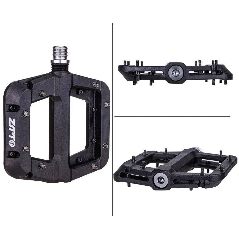 ZTTO NLJT Mountain Bike Nylon Pedals Anti-Skid Lightweight Bicycle Pedals - Black - 2