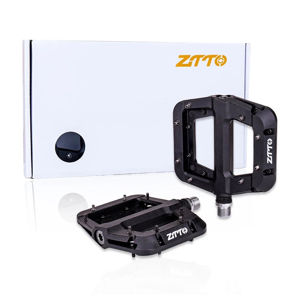 ZTTO NLJT Mountain Bike Nylon Pedals Anti-Skid Lightweight Bicycle Pedals - Black - 6
