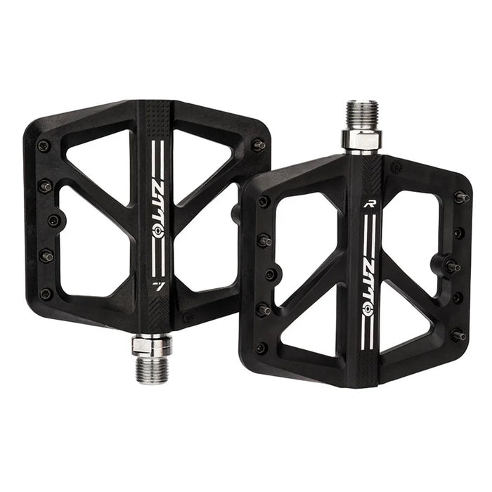 ZTTO M906 Bicycle Pedals with Bearings, Mountain Bike Nylon Pedals - Black - 1