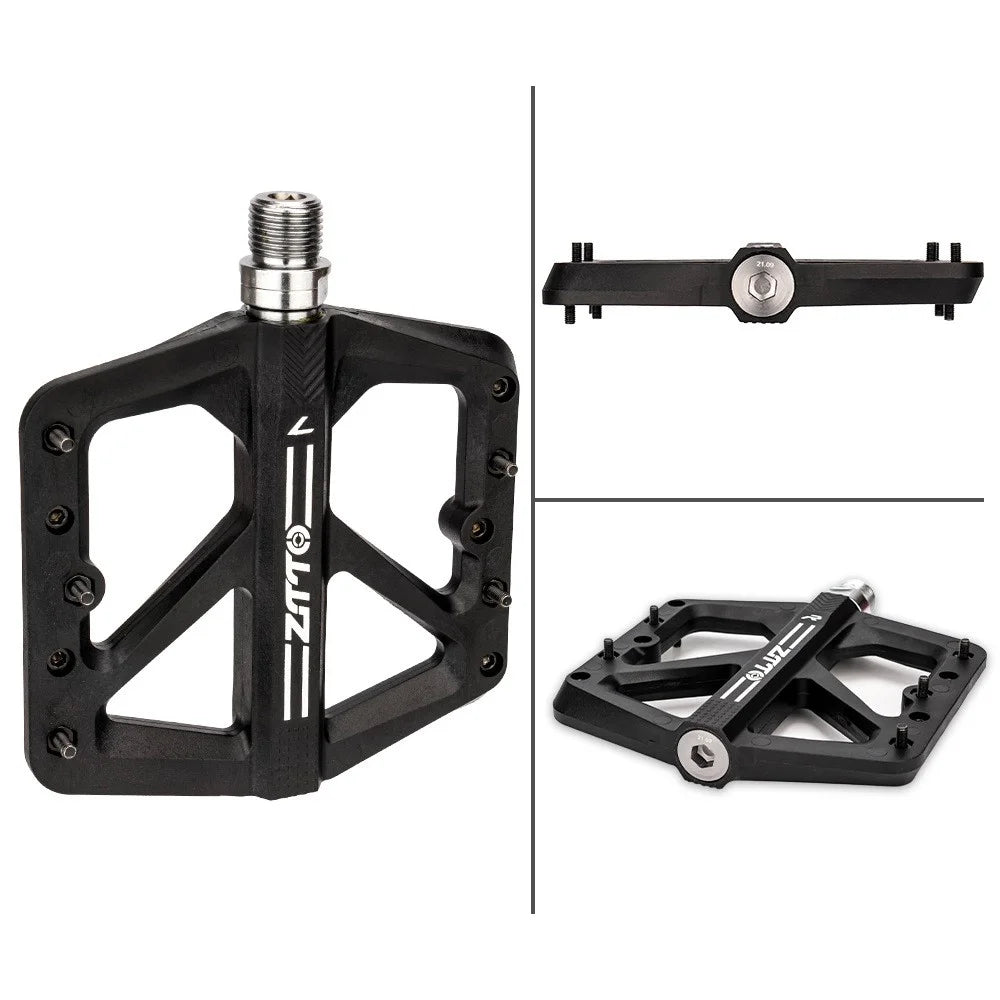 ZTTO M906 Bicycle Pedals with Bearings, Mountain Bike Nylon Pedals - Black - 2