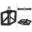 ZTTO M906 Bicycle Pedals with Bearings, Mountain Bike Nylon Pedals - Black - 2