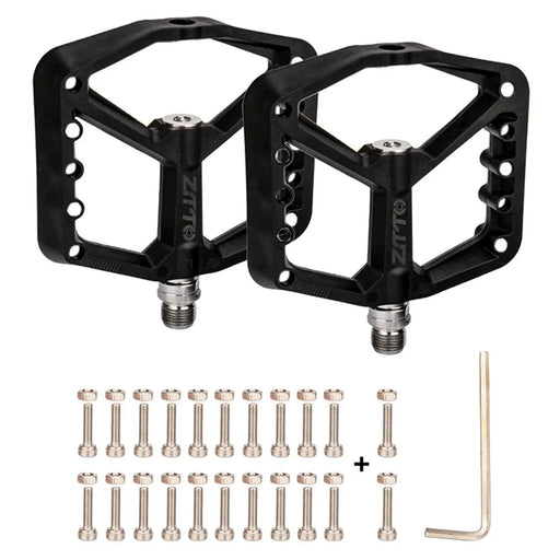 ZTTO MG005 1 Pair Mountain Road Bike Pedals Widen Anti-slip Nylon Pedals - Black - 1