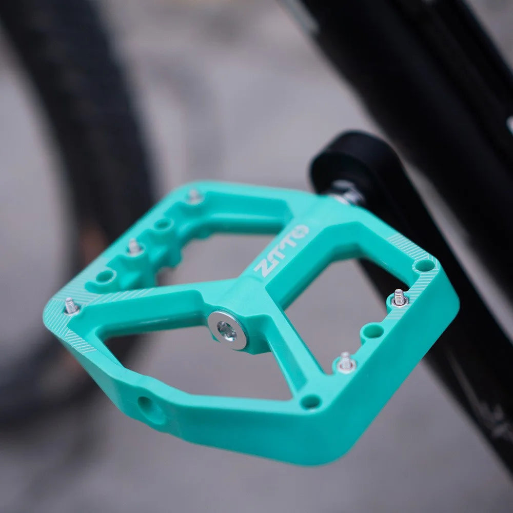 ZTTO MG005 1 Pair Mountain Road Bike Pedals Widen Anti-slip Nylon Pedals - Black - 7