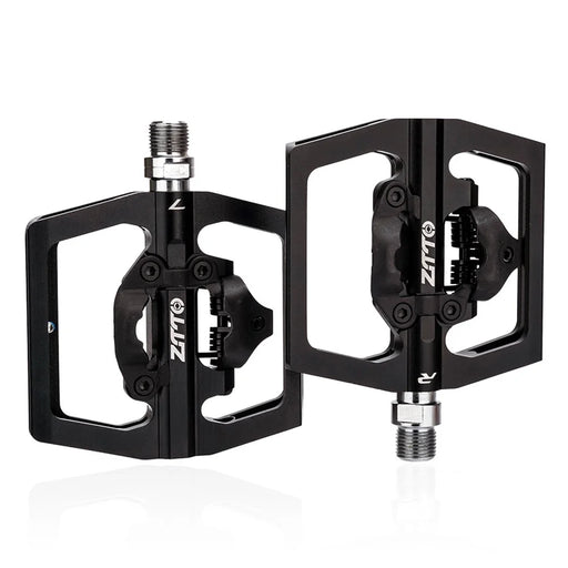 ZTTO STPD15 1 Pair Bicycle Anti-slip Pedals Aluminum Alloy Bike Cycling SPD Flat Pedals with Cleats - 2