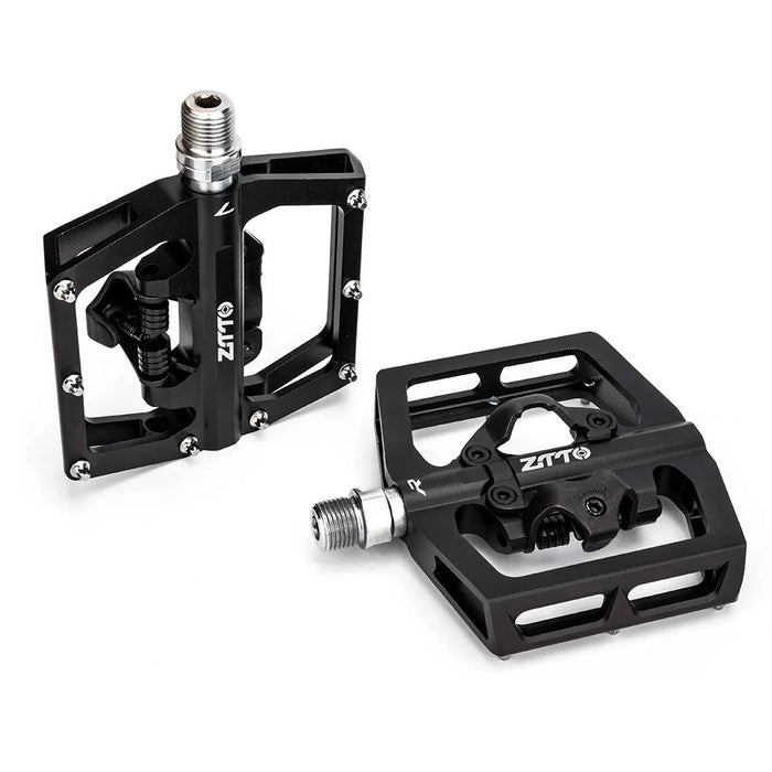 ZTTO STPD15 1 Pair Bicycle Anti-slip Pedals Aluminum Alloy Bike Cycling SPD Flat Pedals with Cleats - 3