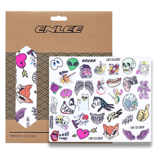 ENLEE RS2319 Bicycle Helmet Personalized Creative Stickers PVC Decorative Decals - 1