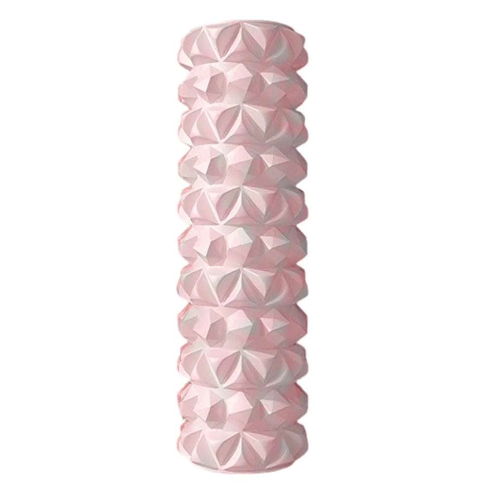 30cm Sports Foam Roller 3D Bionic Floating Point Design EVA Yoga Massage Body Roller for Muscle Relaxation Recovery - Light Pink - 1