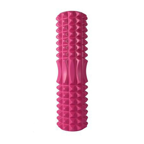 45cm Crescent Design Foam Roller 4D Floating Points EVA Muscle Relaxer Massager Roller for Legs Back Full Body - Rose - 1