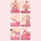 Pilates Equipment Set Yoga Ball Resistance Bands Non-Slip Socks Pump Pilates Kit for Home Fitness - Pink - 2