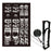 ENLEE CT013D Stylish Road Mountain Bike Front Fork Stickers Set Waterproof Bicycle Fork Guard Decals - 1