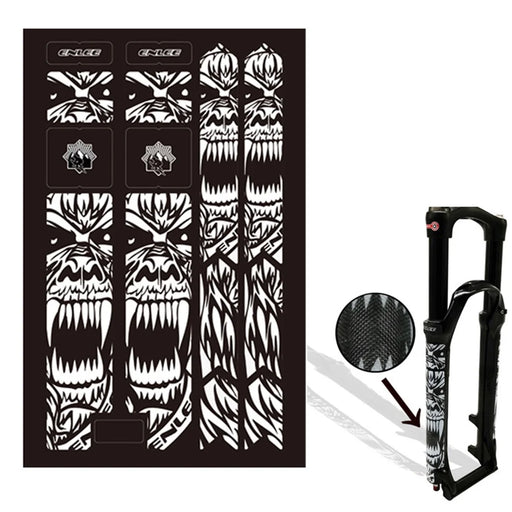 ENLEE CT013D Stylish Road Mountain Bike Front Fork Stickers Set Waterproof Bicycle Fork Guard Decals - 1