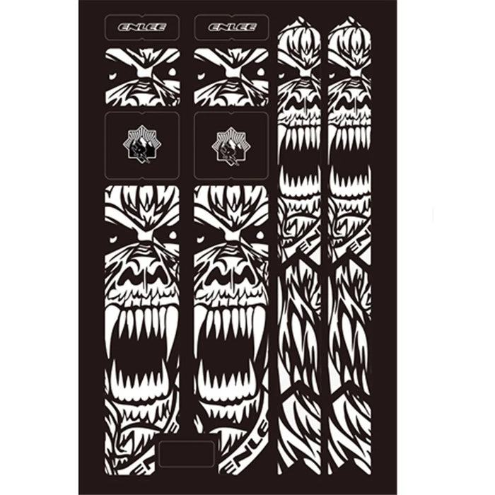 ENLEE CT013D Stylish Road Mountain Bike Front Fork Stickers Set Waterproof Bicycle Fork Guard Decals - 2