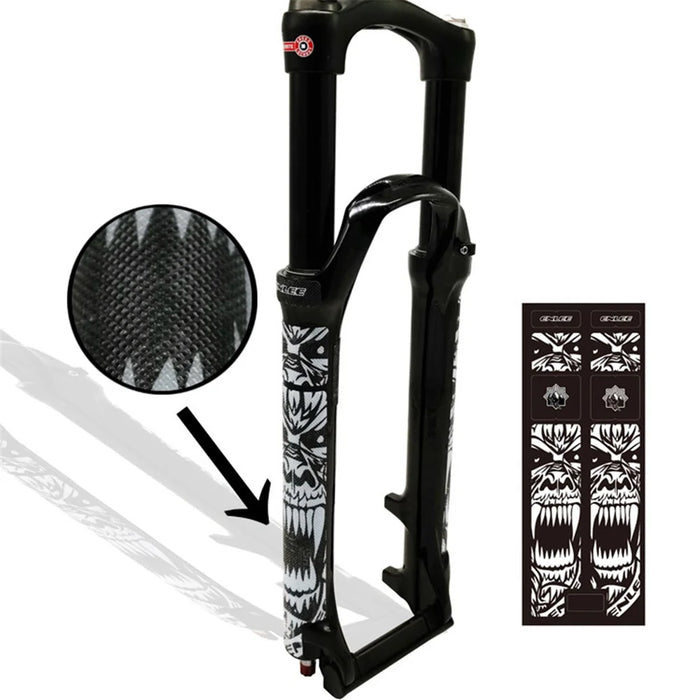ENLEE CT013D Stylish Road Mountain Bike Front Fork Stickers Set Waterproof Bicycle Fork Guard Decals - 3