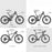 ENLEE CT013D Stylish Road Mountain Bike Front Fork Stickers Set Waterproof Bicycle Fork Guard Decals - 7