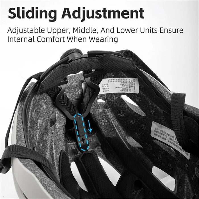 WEST BIKING YP0708120 EPS Foam Cycling Helmet with Magnetic Suction Photochromic Lens - Light Grey - 6