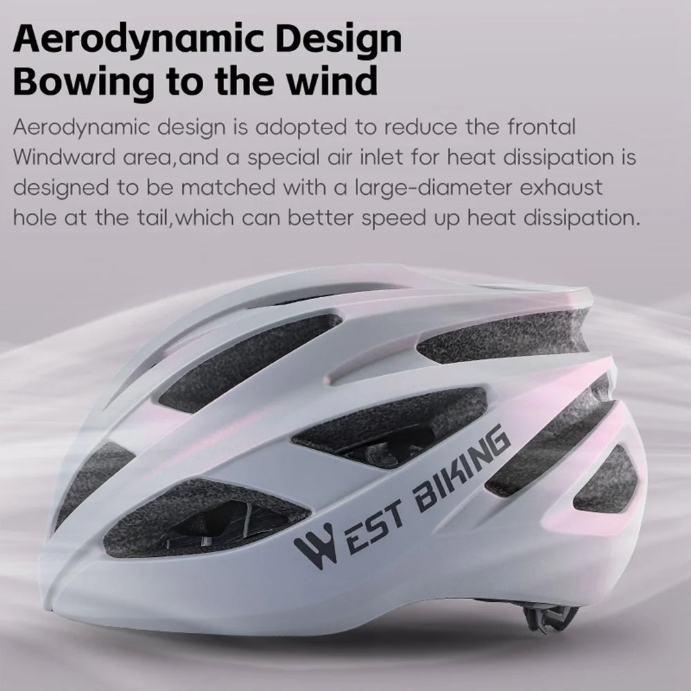 WEST BIKING YP0708118 Women's Cycling Helmet Bicycle Helmet Riding Head Protector - Pink - 3