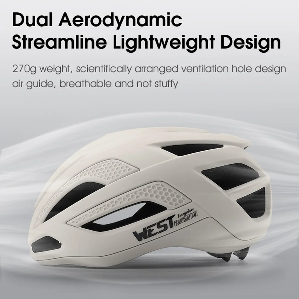 WEST BIKING YP0708121 MTB Bicycle Helmet Breathable Cycling Helmet Riding Head Protector - Tan - 2