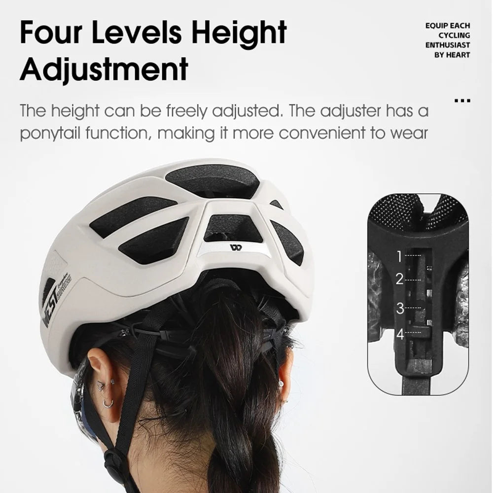 WEST BIKING YP0708121 MTB Bicycle Helmet Breathable Cycling Helmet Riding Head Protector - Tan - 6