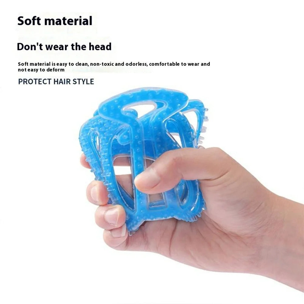 XKGJ Helmet Liner Pad Flexible Silicone Head Protection Cushion for Motorcycle Cycling Helmets - Blue - 2