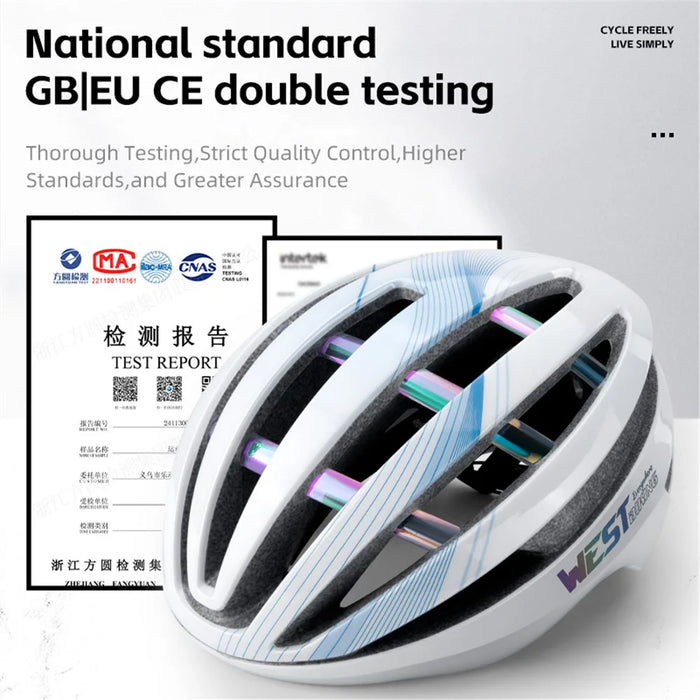 WEST BIKING YP0708125 Outdoor Cycling Helmet 26-hole Ventilation MTB Bike Safety Cap - Style A - 6