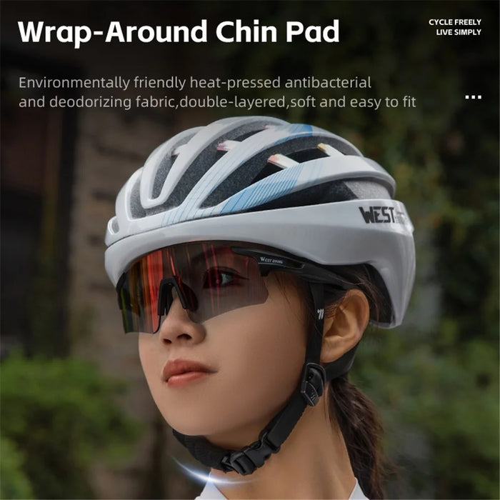 WEST BIKING YP0708125 Outdoor Cycling Helmet 26-hole Ventilation MTB Bike Safety Cap - Style A - 7