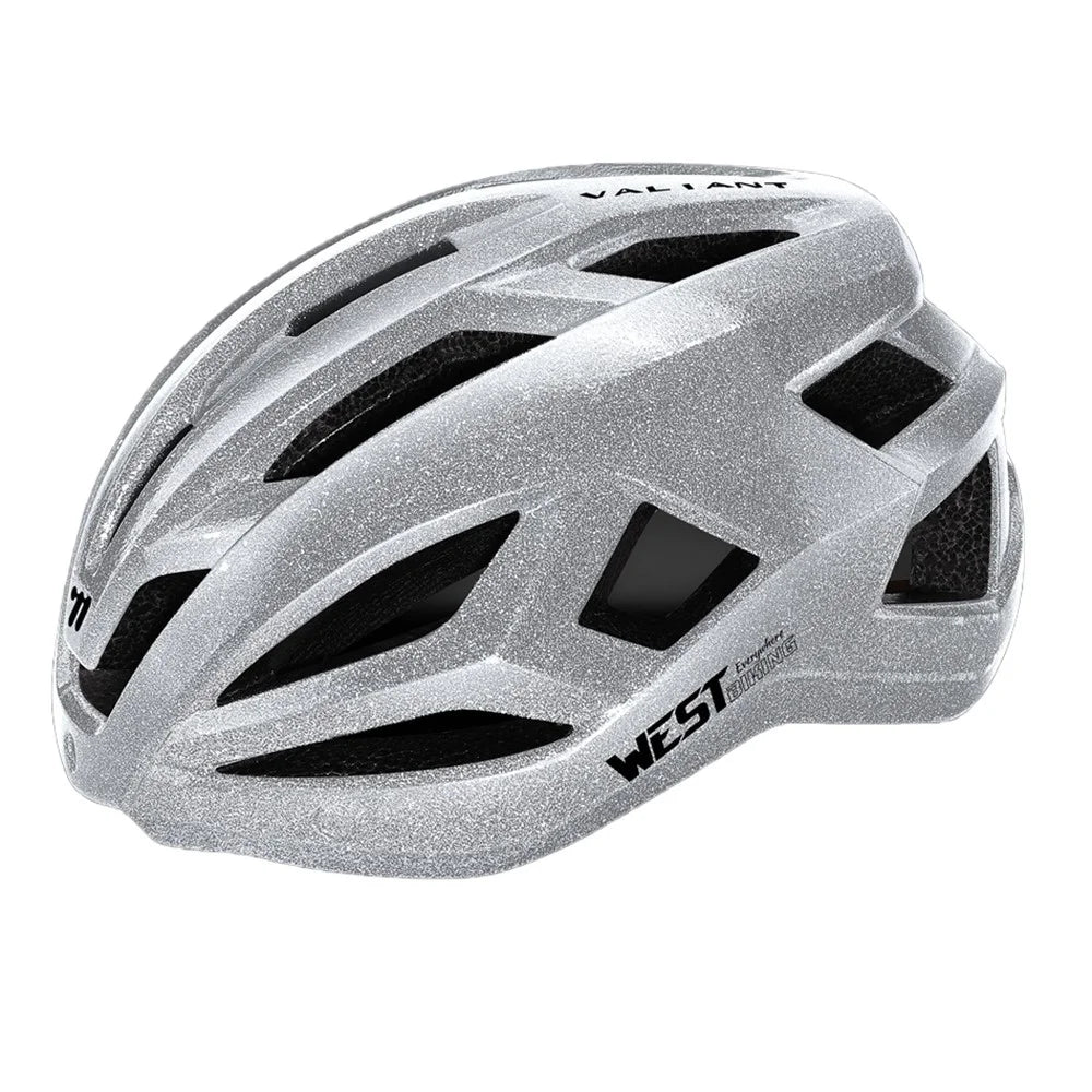WEST BIKING YP0708129 Cycling Helmet Men Women PC EPS Lightweight Breathable Reflective Bicycle Safety Cap - Silver - 1