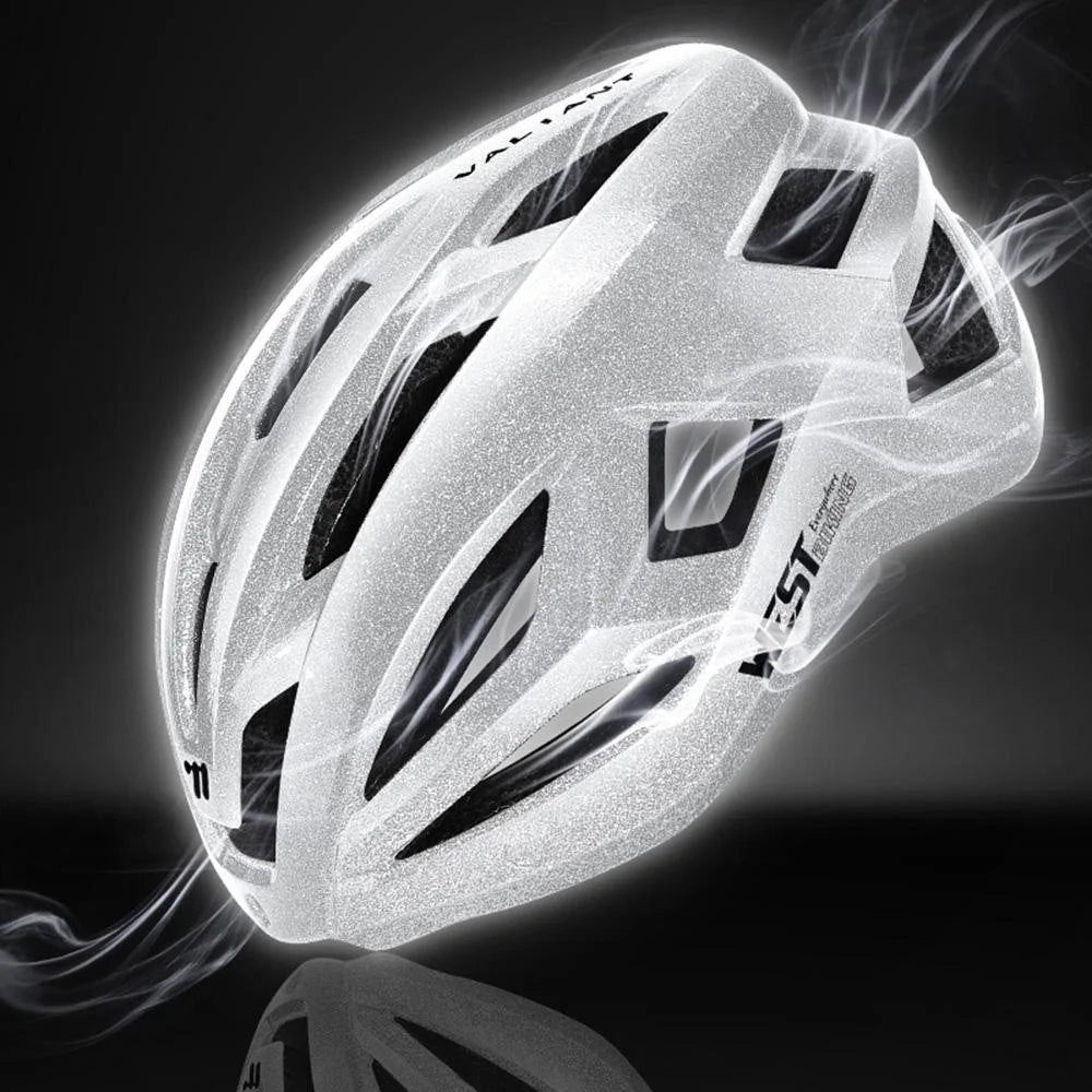 WEST BIKING YP0708129 Cycling Helmet Men Women PC EPS Lightweight Breathable Reflective Bicycle Safety Cap - Silver - 6