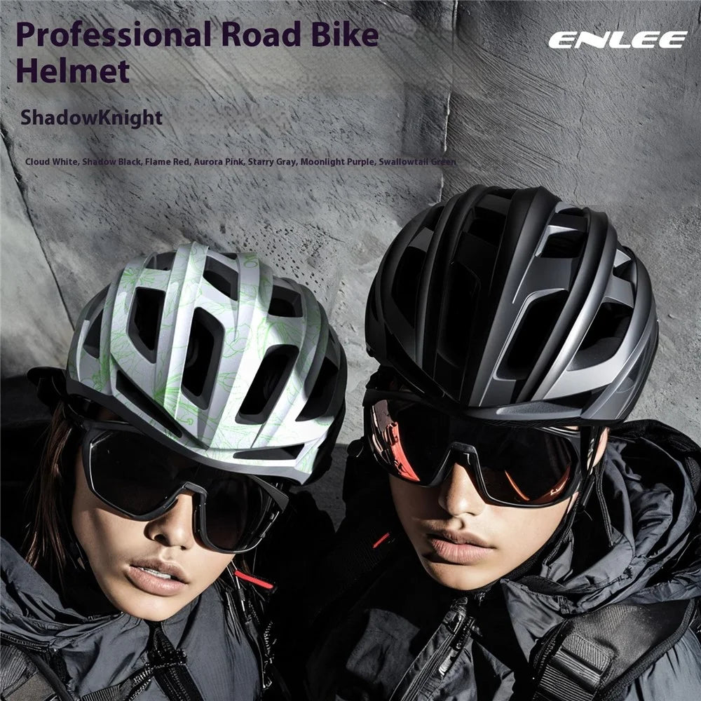 ENLEE RS-997 Road Bike Cycling Helmet Shock Absorbing EPS Foam Lining Professional Safety Cap - Aurora Pink / M - 3