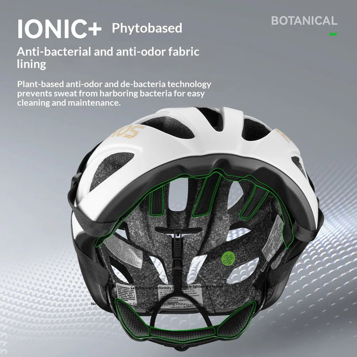 ROCKBROS LK-66 Bicycle Helmet 20 Vents Breathable Antibacterial Safety Helmet for Mountain Road Folding Bike - Black Glossy/L - 4