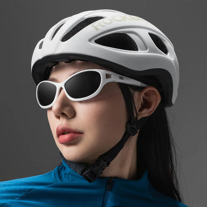 ROCKBROS LK-66 Bicycle Helmet 20 Vents Breathable Antibacterial Safety Helmet for Mountain Road Folding Bike - Black Glossy/L - 7