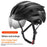 WEST BIKING YP0708100 Cycling Helmet with Integrated Magnetic Goggles Shock Absorption Safety Helmet - Black - 2