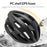 WEST BIKING YP0708100 Cycling Helmet with Integrated Magnetic Goggles Shock Absorption Safety Helmet - Black - 3