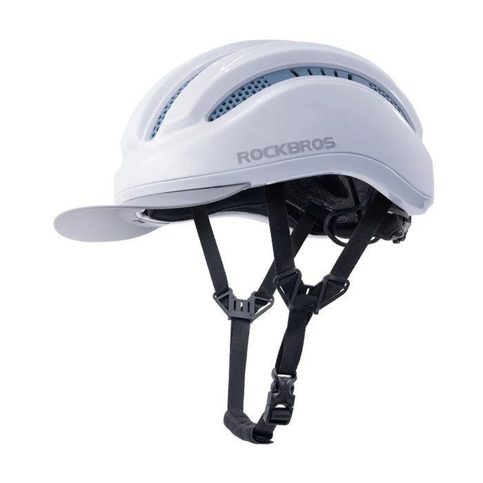 ROCKBROS ZK-099 Breathable Cycling Helmet for Mountain Road Bike EPS Buffer Adjustable Safety Helmet - Bright White - 1
