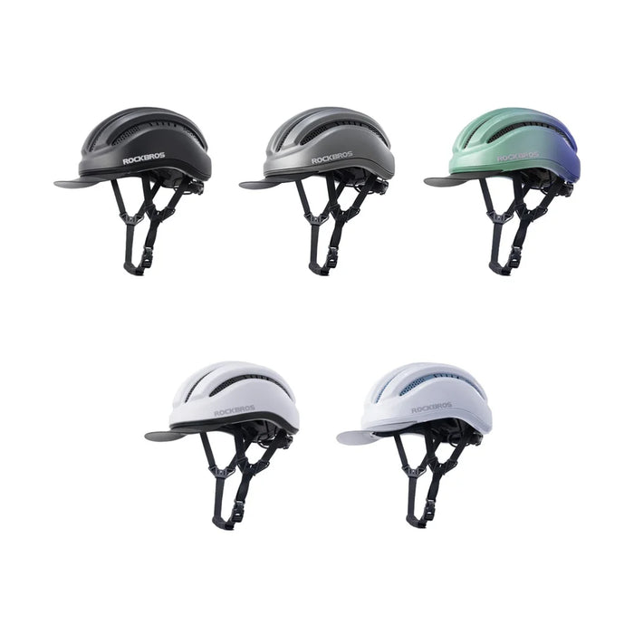 ROCKBROS ZK-099 Breathable Cycling Helmet for Mountain Road Bike EPS Buffer Adjustable Safety Helmet - Bright White - 7
