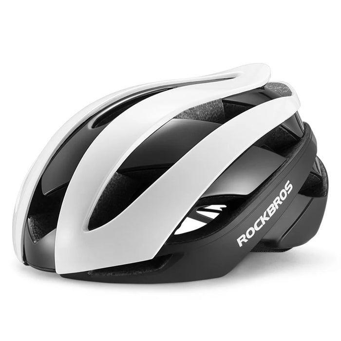 ROCKBROS 10110004 Kids Bike Helmet MTB Road Folding Bicycle Safety Helmet for Boys Girls  - Black & White|M - 1