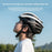 ROCKBROS 10110004 Kids Bike Helmet MTB Road Folding Bicycle Safety Helmet for Boys Girls  - Black & White|M - 3
