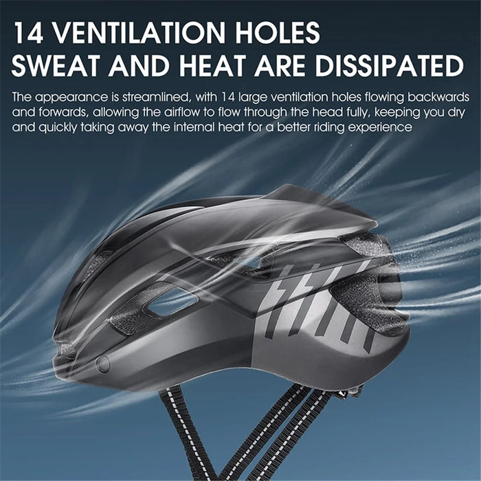 WEST BIKING YP0708094 Magnetic Goggles Helmet Integrated Bike Helmet Lightweight Cycling Helmet Men Women Bicycle Safety Gear for Mountain Bicycle Road Bike - Titanium Grey - 3