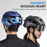 WEST BIKING YP0708094 Magnetic Goggles Helmet Integrated Bike Helmet Lightweight Cycling Helmet Men Women Bicycle Safety Gear for Mountain Bicycle Road Bike - Titanium Grey - 6