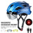 WEST BIKING YP0708094 Magnetic Goggles Helmet Integrated Bike Helmet Lightweight Cycling Helmet Men Women Bicycle Safety Gear for Mountain Bicycle Road Bike - Titanium Grey - 7