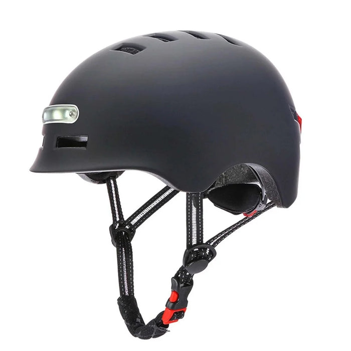 KY-Z002 Adult Bicycle Cycling Helmet EPS+PC Anti-impact Safety Helmet with Front and Rear Light - Black / S - 1