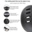 KY-Z002 Adult Bicycle Cycling Helmet EPS+PC Anti-impact Safety Helmet with Front and Rear Light - Black / S - 5