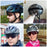 ROCKBROS TT-16-001 Bicycle Helmet Shock Absorbing EPS Cycling Helmet with Goggles Lens - Titanium - 6
