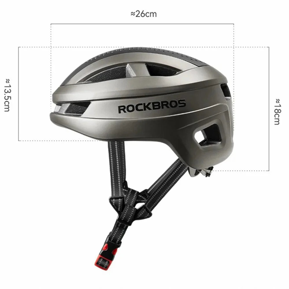 ROCKBROS Bicycle Helmet Breathable Head Protector Cycling Helmet (Matte Design) - White - 7