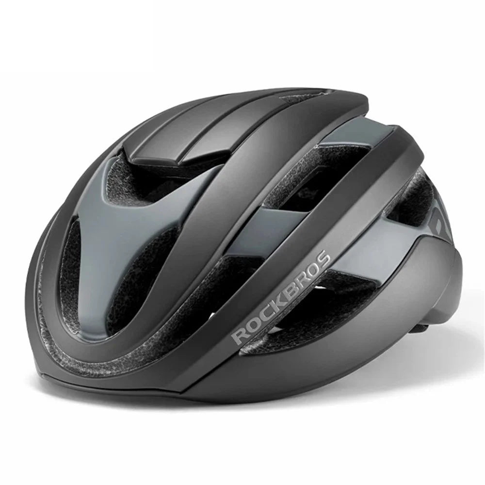 ROCKBROS LK-12 Shock-Absorbed PC+EPS Helmet Cycling Head Protection Helmet (CE) - Matte / Black - 1