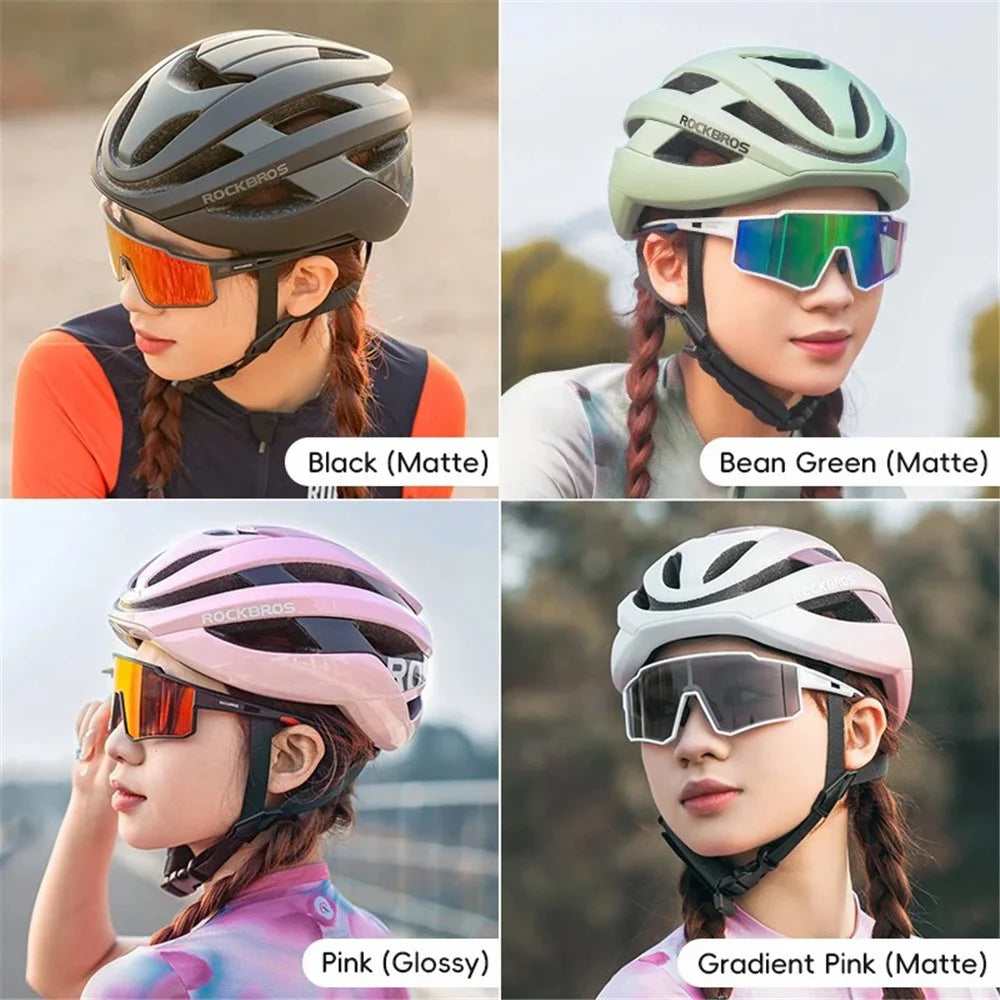 ROCKBROS LK-12 Shock-Absorbed PC+EPS Helmet Cycling Head Protection Helmet (CE) - Matte / Black - 2
