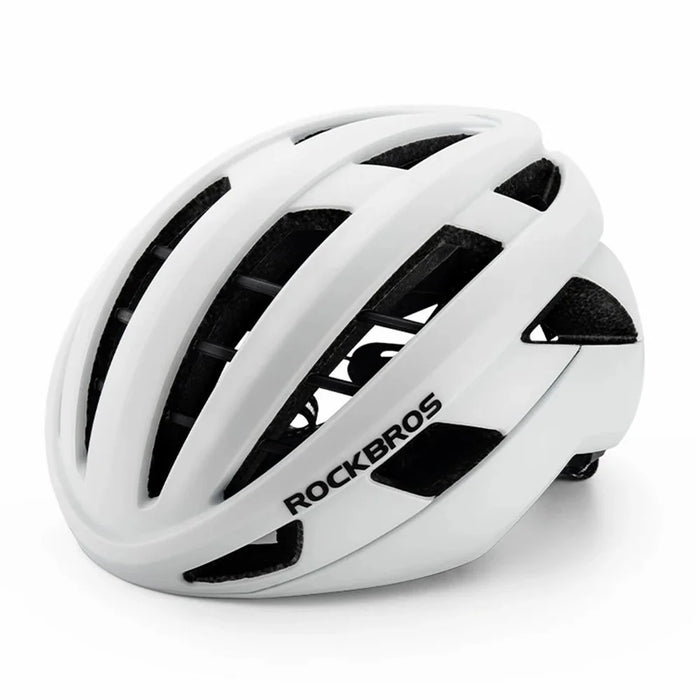 ROCKBROS LK-11 Anquetil Cycling Helmet Head Protection PC+EPS Shock-Absorbed Helmet (CE) - Matte / White - 1