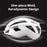 ROCKBROS LK-11 Anquetil Cycling Helmet Head Protection PC+EPS Shock-Absorbed Helmet (CE) - Matte / White - 2