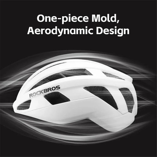 ROCKBROS LK-11 Anquetil Cycling Helmet Head Protection PC+EPS Shock-Absorbed Helmet (CE) - Matte / White - 2