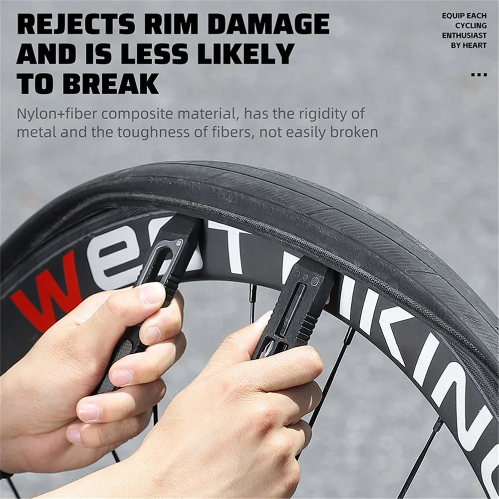 WEST BIKING YP0719393 2Pcs Bicycle Tire Crowbar Hex Wrench Multifunctional Bike Repair Tool - 3