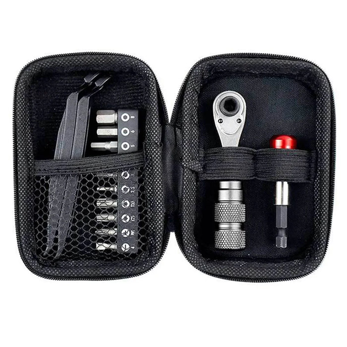 ENLEE E22904 Outdoor Cycling Ratchet Wrench Tool Kit Set for Bicycle Repair with Storage Bag - 4